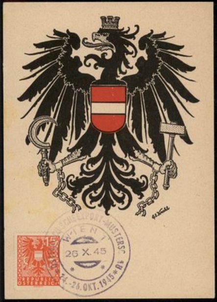 Vienna Export Exposition card from October 1945.