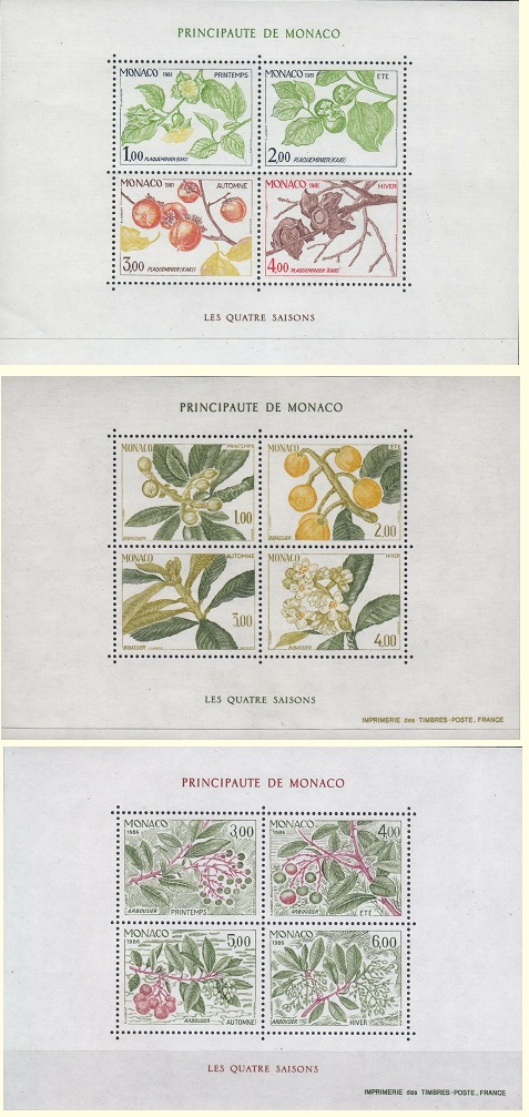 A selection of the annual Four Seasons issues from Monaco.