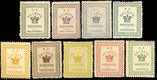 New Zealand newspaper stamps.