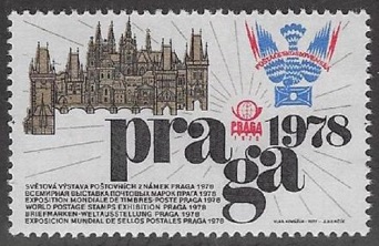 Another of the PRAGA 1978 souvenir labels.