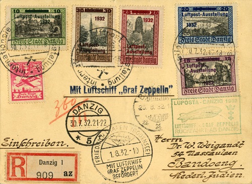 LUPOSTA Zeppelin flight card.
