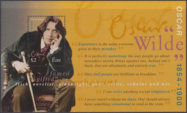 Eire Oscar Wilde miniature sheet.