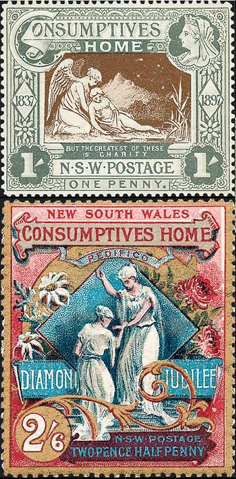 New South Wales Charity stamps.
