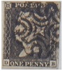 A Plate 7 Penny Black.